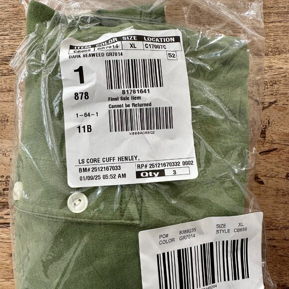 NWT Crewcuts Garmet Dyed Henley (XL 12-13) - Picture 3 of 3